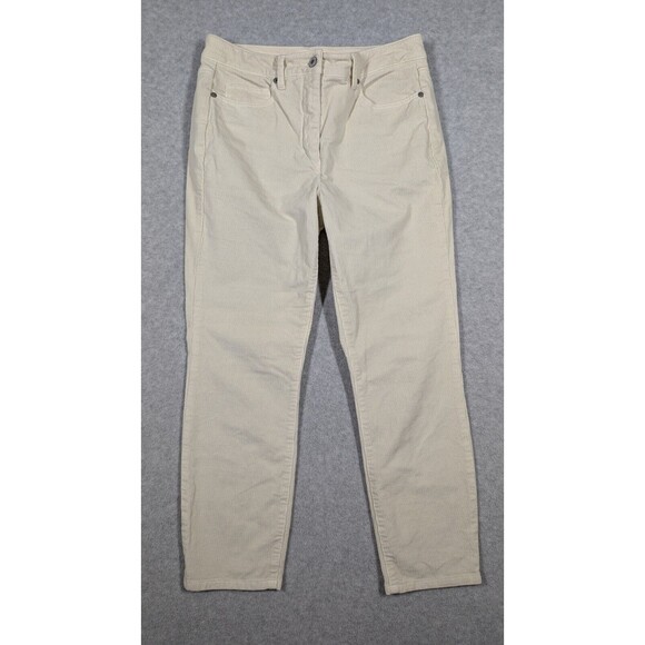 Nili Lotan‎ Women Pants Size 6 Bradford Corduroy Skinny Crop Mid Rise Minimalist - Picture 1 of 12